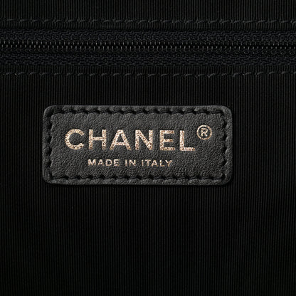 Chanel Bullskin Stitched Large Shopping Bag Black 6 of 9