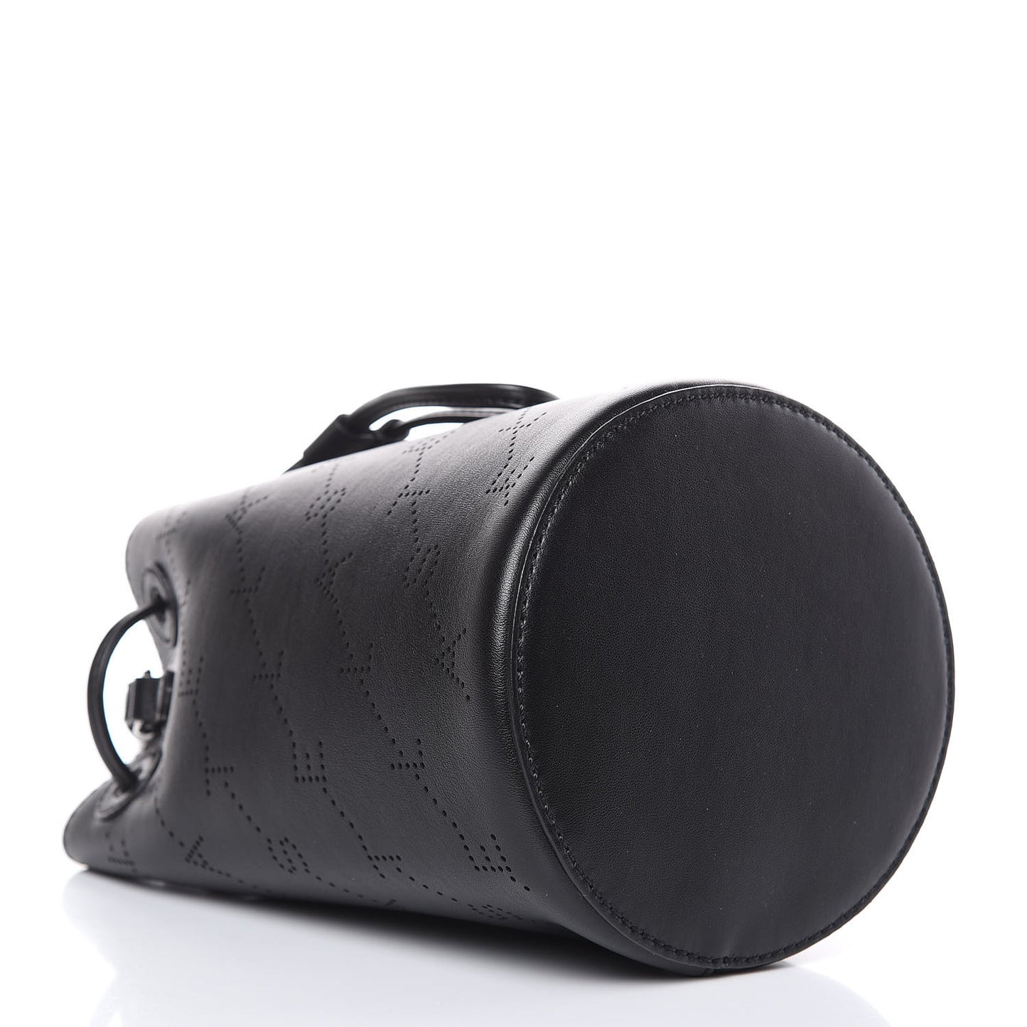 Perforated Eco Alter Nappa Mini Bucket Bag Black