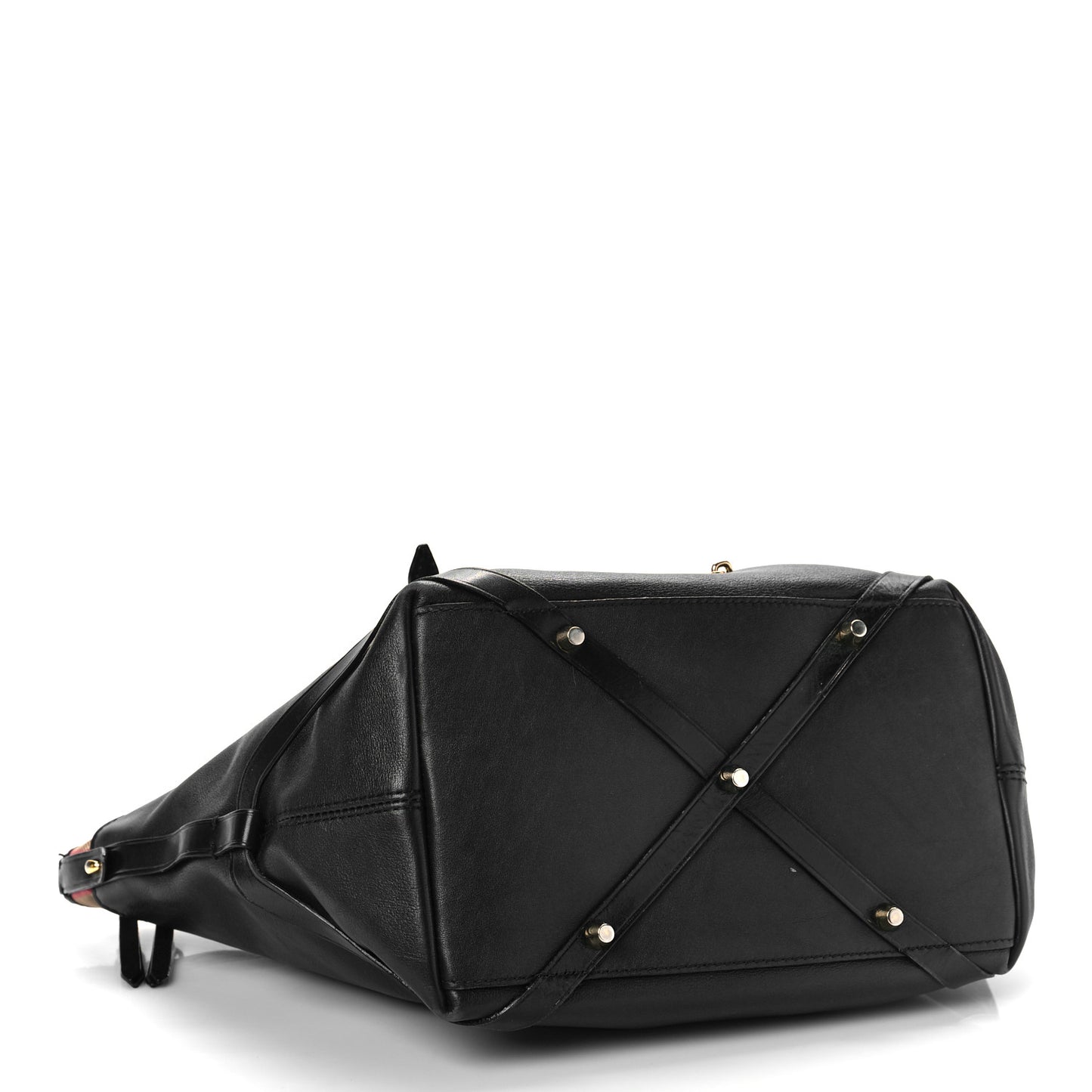 Calfskin House Check Small Salisbury Tote Black