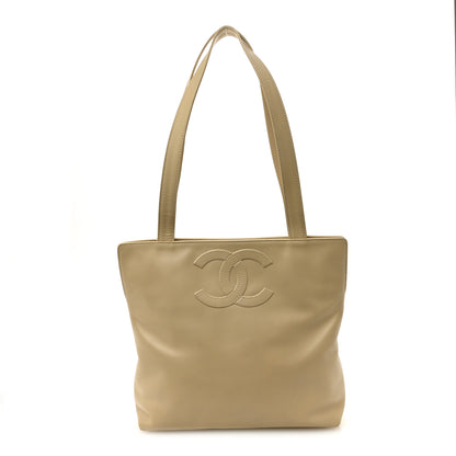 Chanel Calfskin CC Tote Beige 1 of 11
