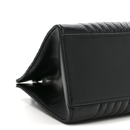 Prada Soft Calfskin Impunture Diagramme Tote Black 9 of 10
