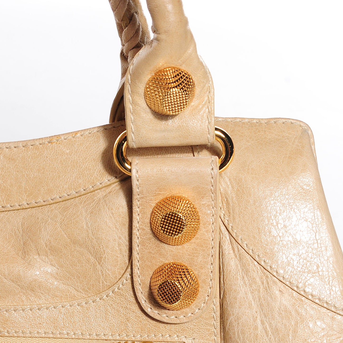 Agneau Giant 21 Gold Hardware Brief Praline