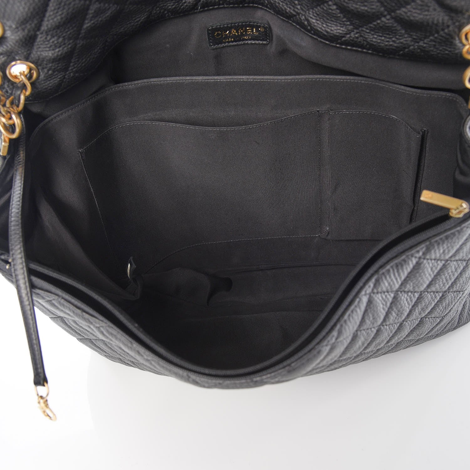 Chanel Calfskin Quilted XXL Travel Flap Bag Black 5 of 10