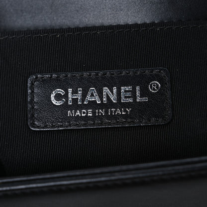 Chanel Lambskin Quilted Medium Boy Flap Black 6 of 13