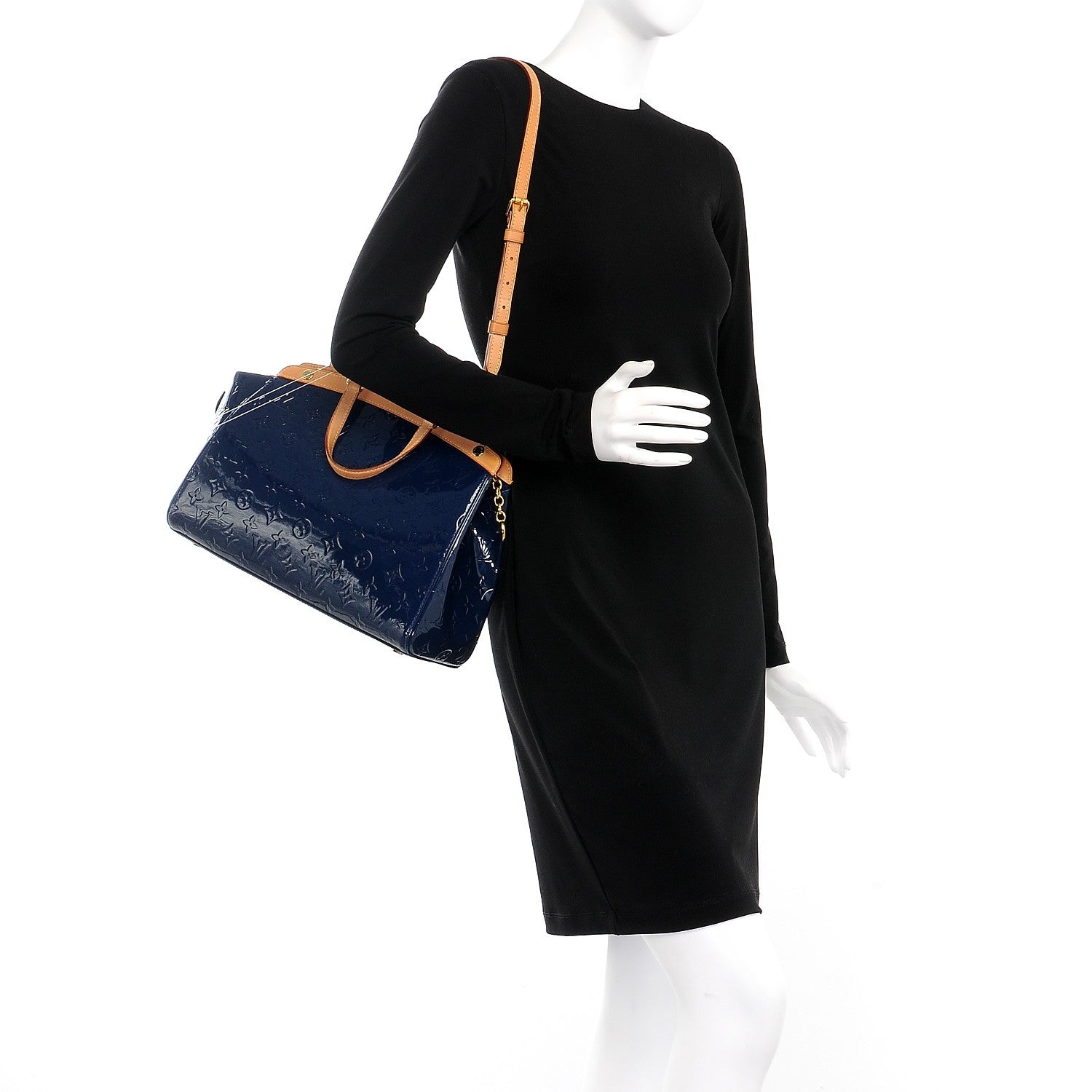 Louis Vuitton Vernis Brea MM Grand Blue 2 of 8