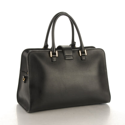 Saint Laurent Smooth Calfskin Medium Monogram Cabas Black 3 of 7