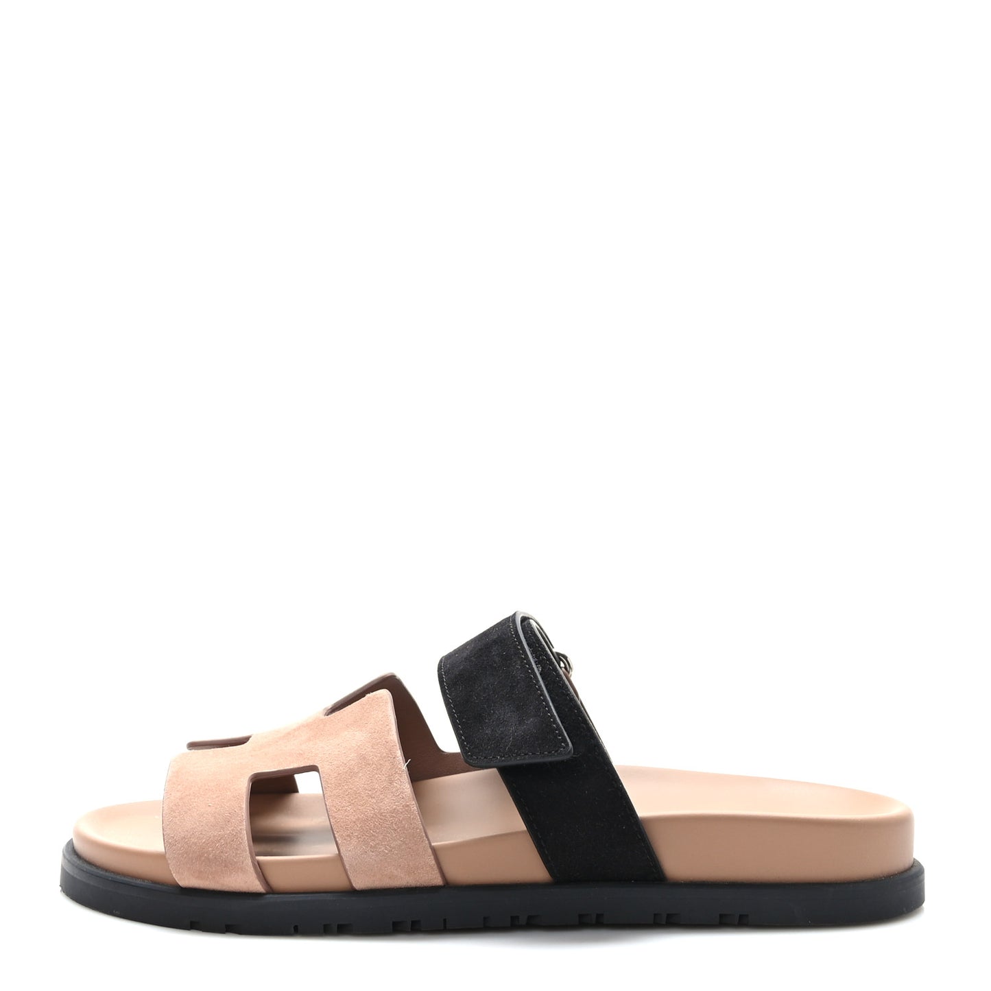 Suede Goatskin Womens Chypre Sandals 39 Rose Perle Black