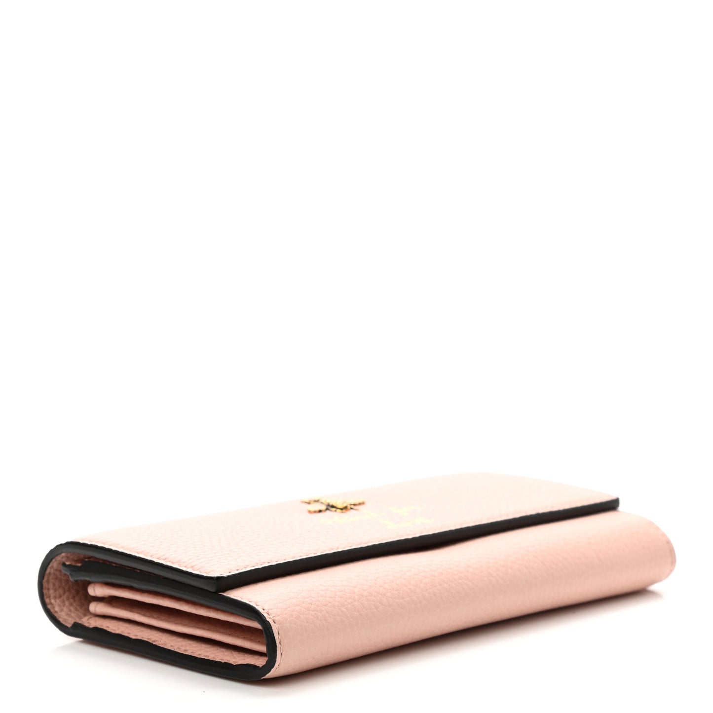Calfskin Animalier Continental Wallet Porcelain Rose