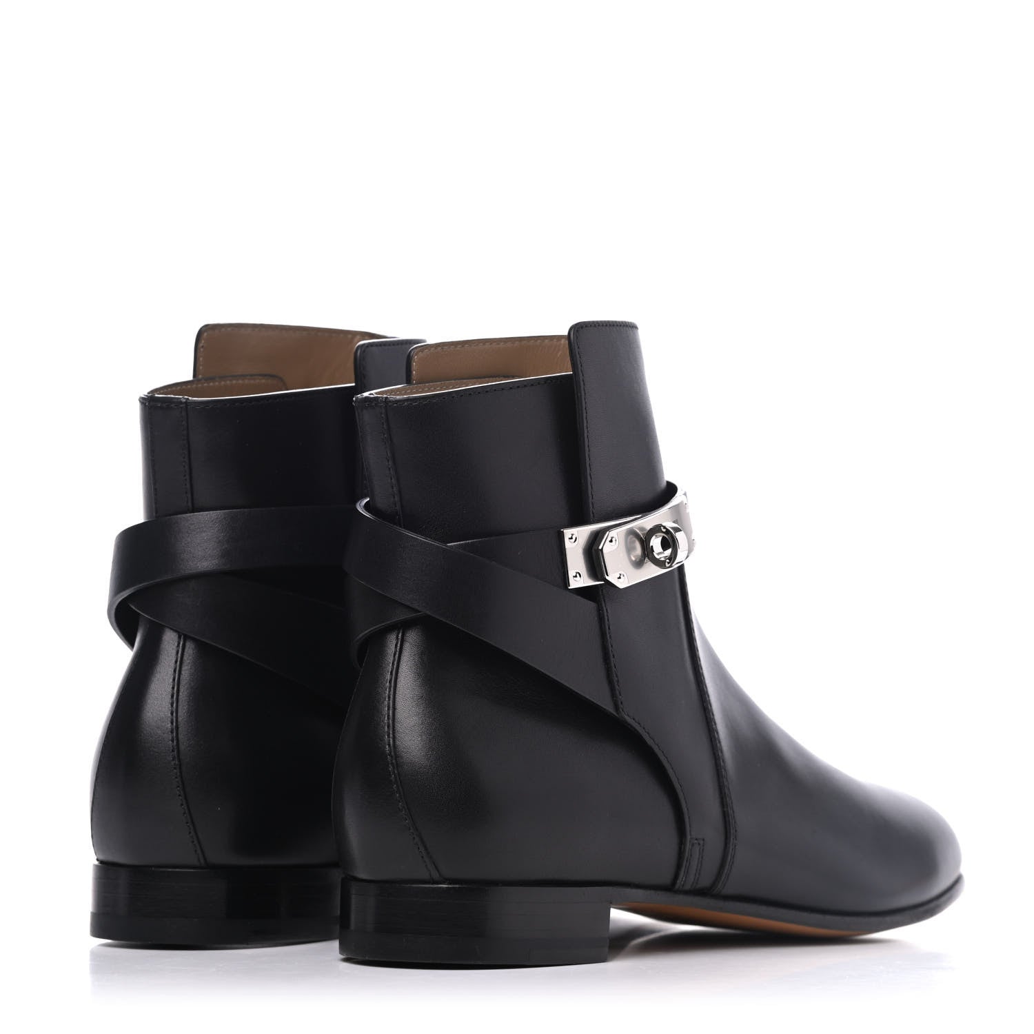 Hermes Calfskin Neo Low Boots 37.5 Black 4 of 11