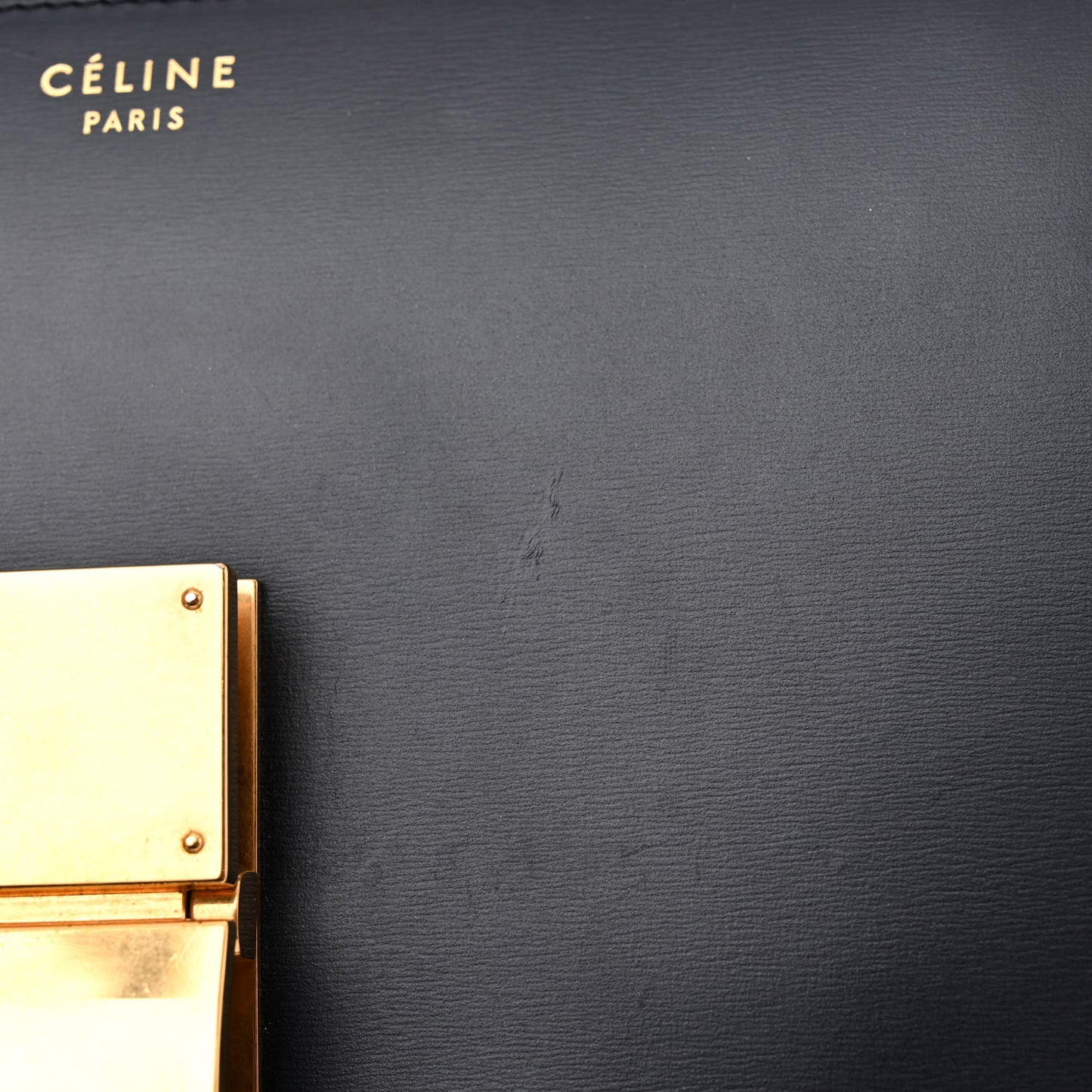 Box Calfskin Medium Classic Box Flap Bag Navy