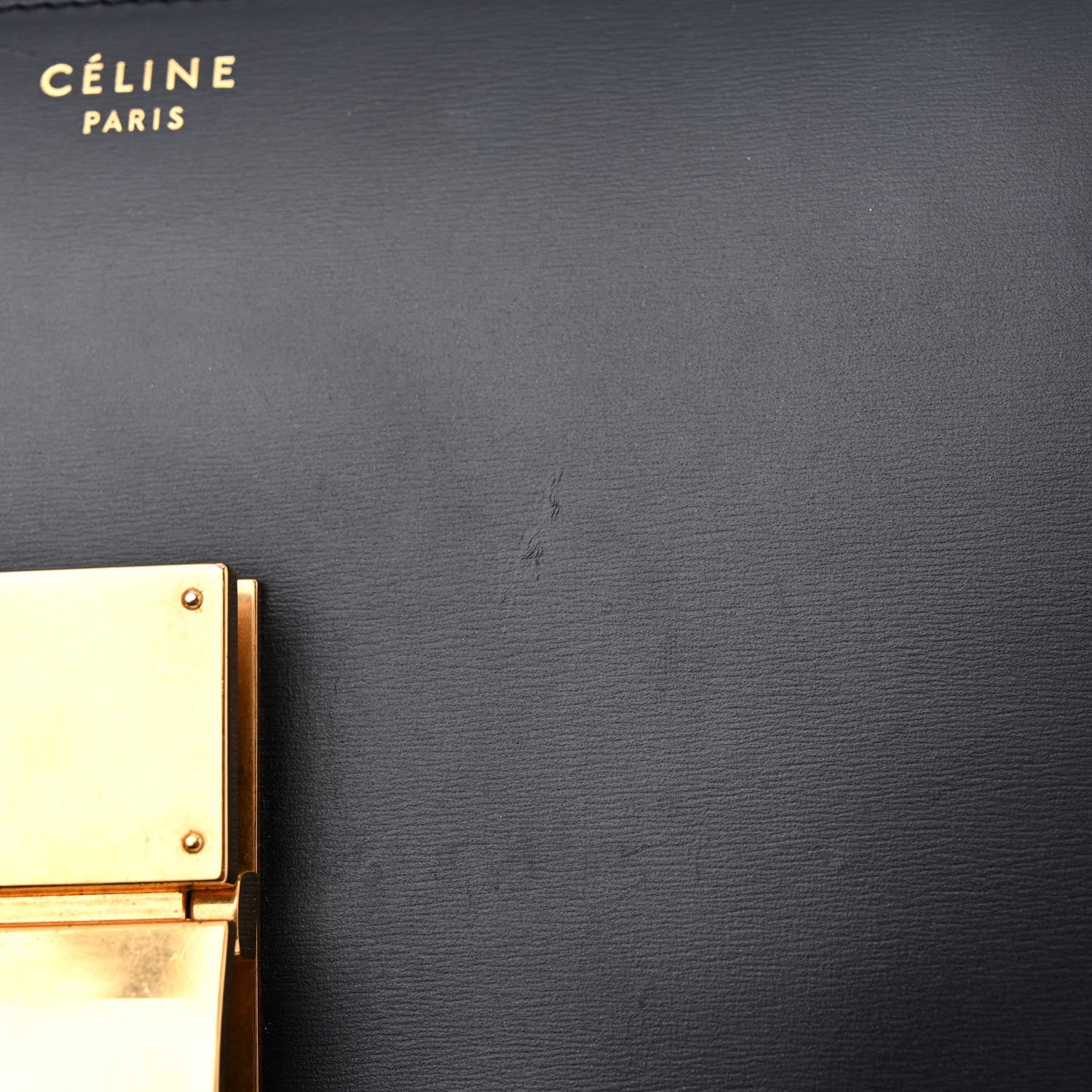 Celine Box Calfskin Medium Classic Box Flap Bag Navy 15 of 15