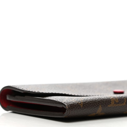 Louis Vuitton Monogram Emilie Wallet Red 8 of 10