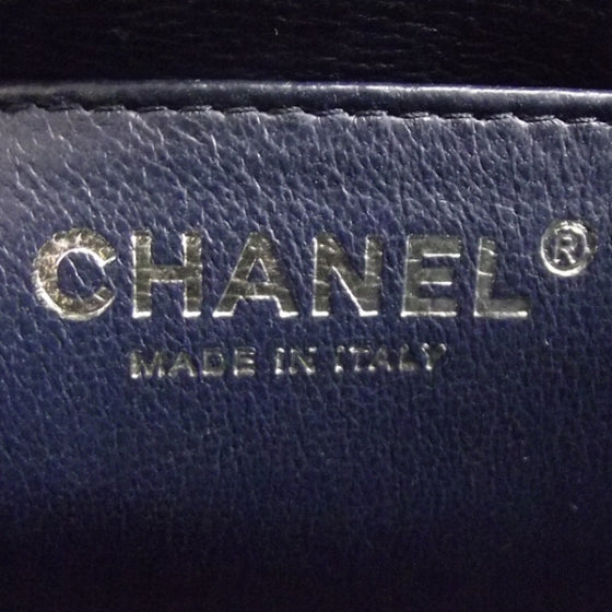 Chanel Caviar JUMBO Classic Flap Dark Navy Blue 9 of 12