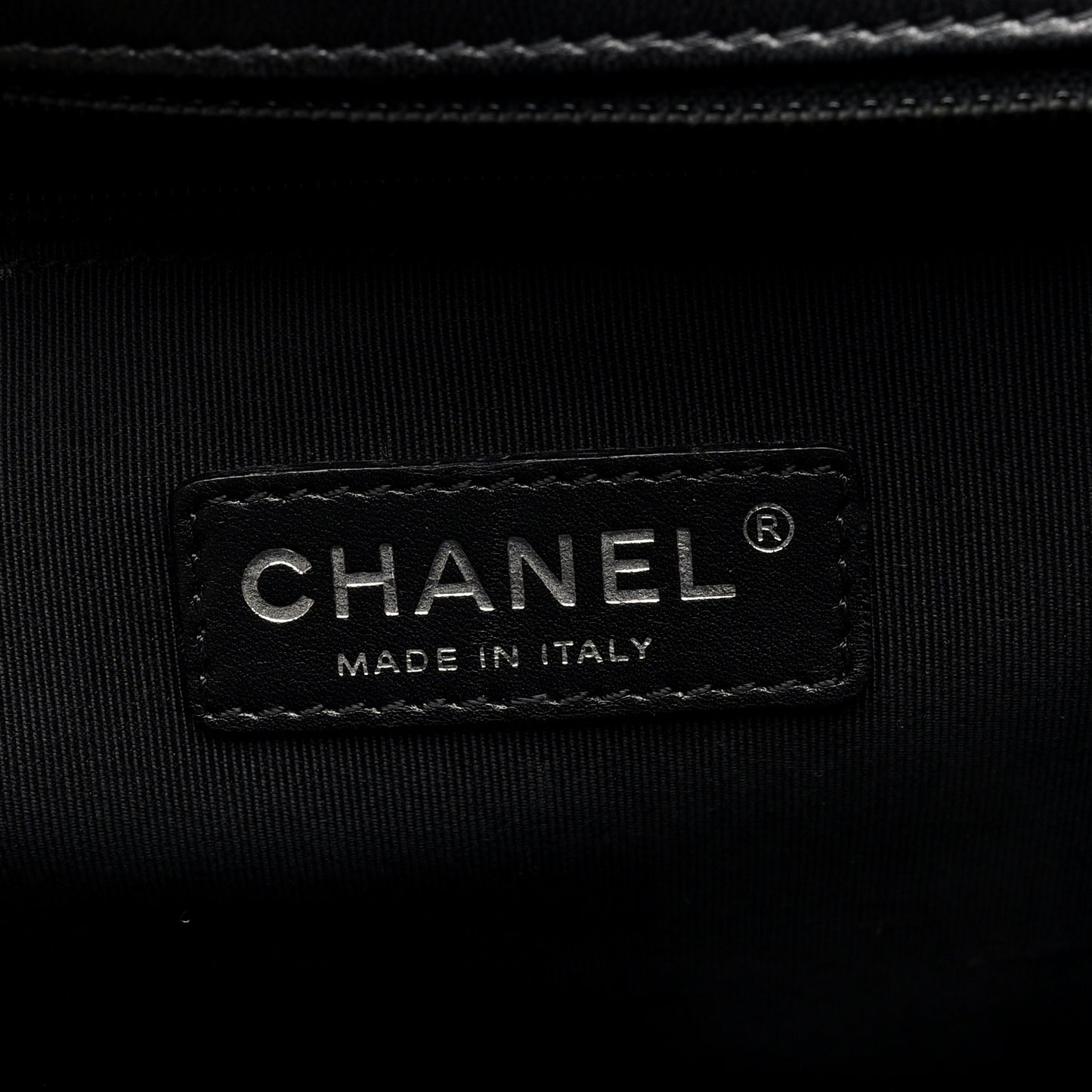 Lambskin Quilted Large Boy Flap Beige Black