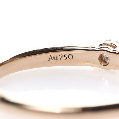 Tiffany 18K Rose Gold Diamond 3mm Half Circle Embrace Band Ring 50 5.5 4 of 6