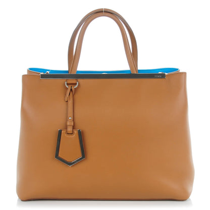 Fendi Vitello Dolce Medium 2Jours Tote Orzo Maldives 1 of 8