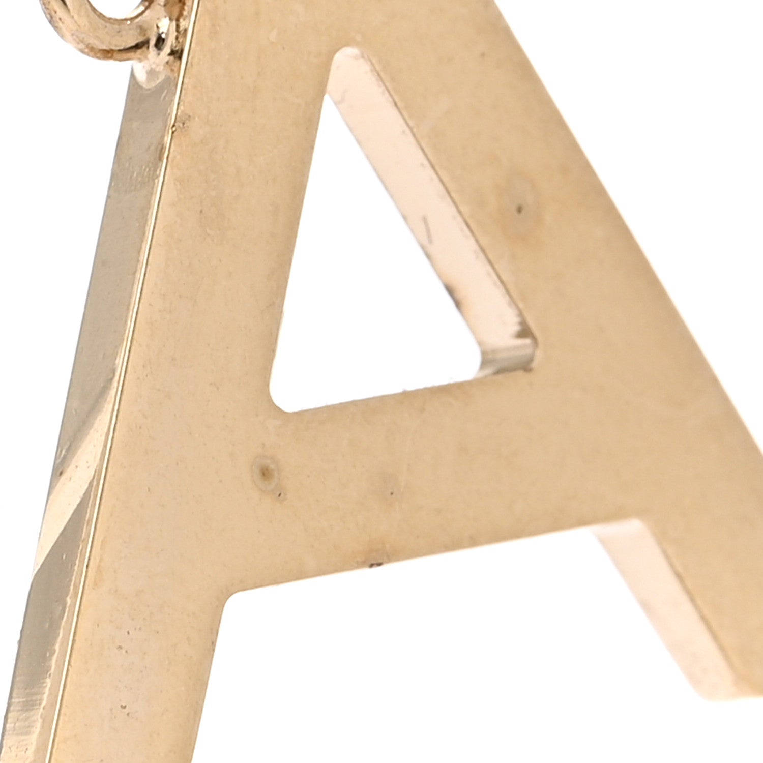 Chanel Metal Cha-Nel Logo Drop Earrings Gold 3 of 5