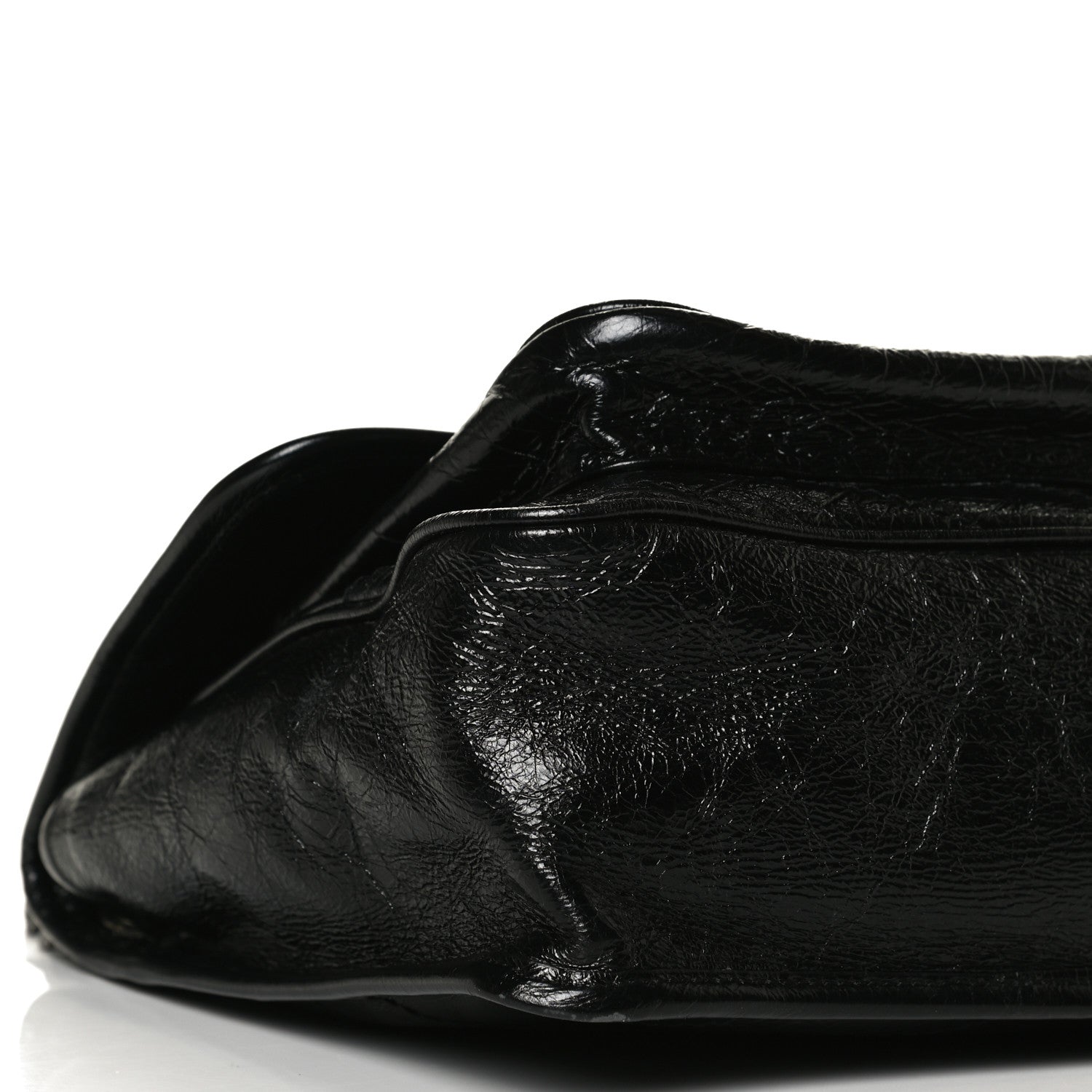 Saint Laurent Crinkled Calfskin Matelasse Monogram Medium Niki Chain Satchel Black 10 of 14
