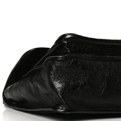 Saint Laurent Crinkled Calfskin Matelasse Monogram Medium Niki Chain Satchel Black 10 of 14
