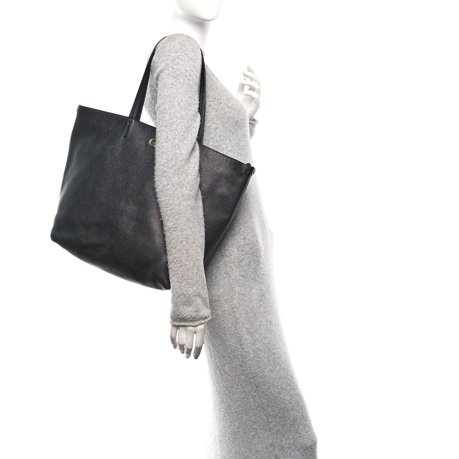 Salvatore Ferragamo Calfskin Medium Tote  Black 2 of 9