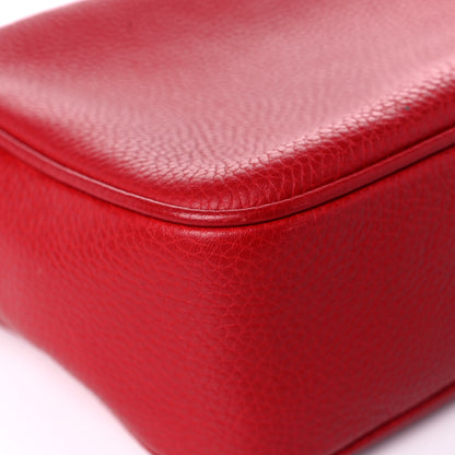 Gucci Pebbled Calfskin Small Soho Disco Bag Tabasco Red 21 of 31