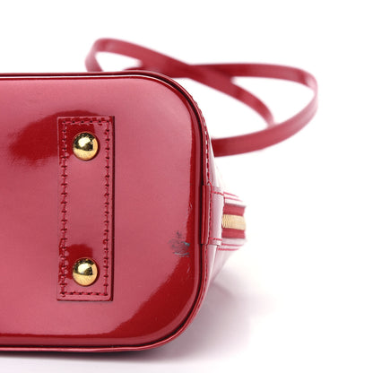 Louis Vuitton Vernis Alma BB Pomme D'Amour 8 of 8
