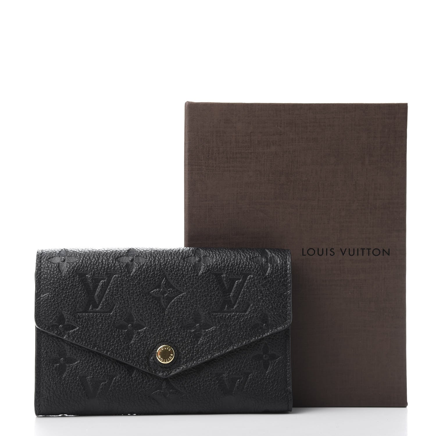 Louis Vuitton Empreinte Compact Curieuse Wallet Black 8 of 8