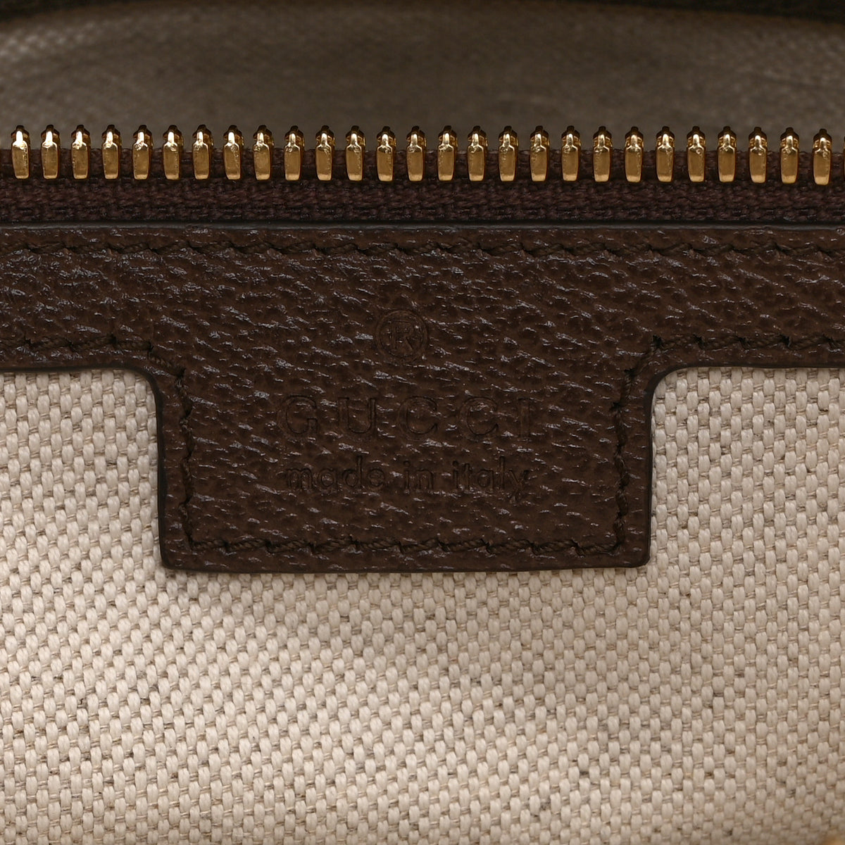 Monogram Jumbo GG Textured Dollar Calfskin Web Wristlet Messenger Bag Camel Ebony New Acero