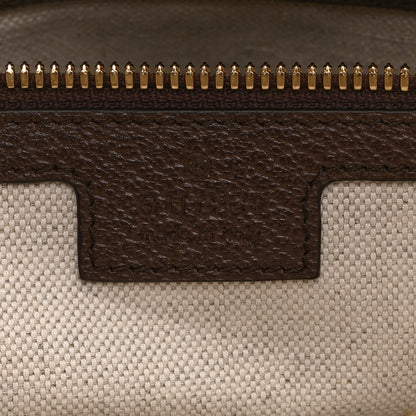 Gucci Monogram Jumbo GG Textured Dollar Calfskin Web Wristlet Messenger Bag Camel Ebony New Acero 6 of 11