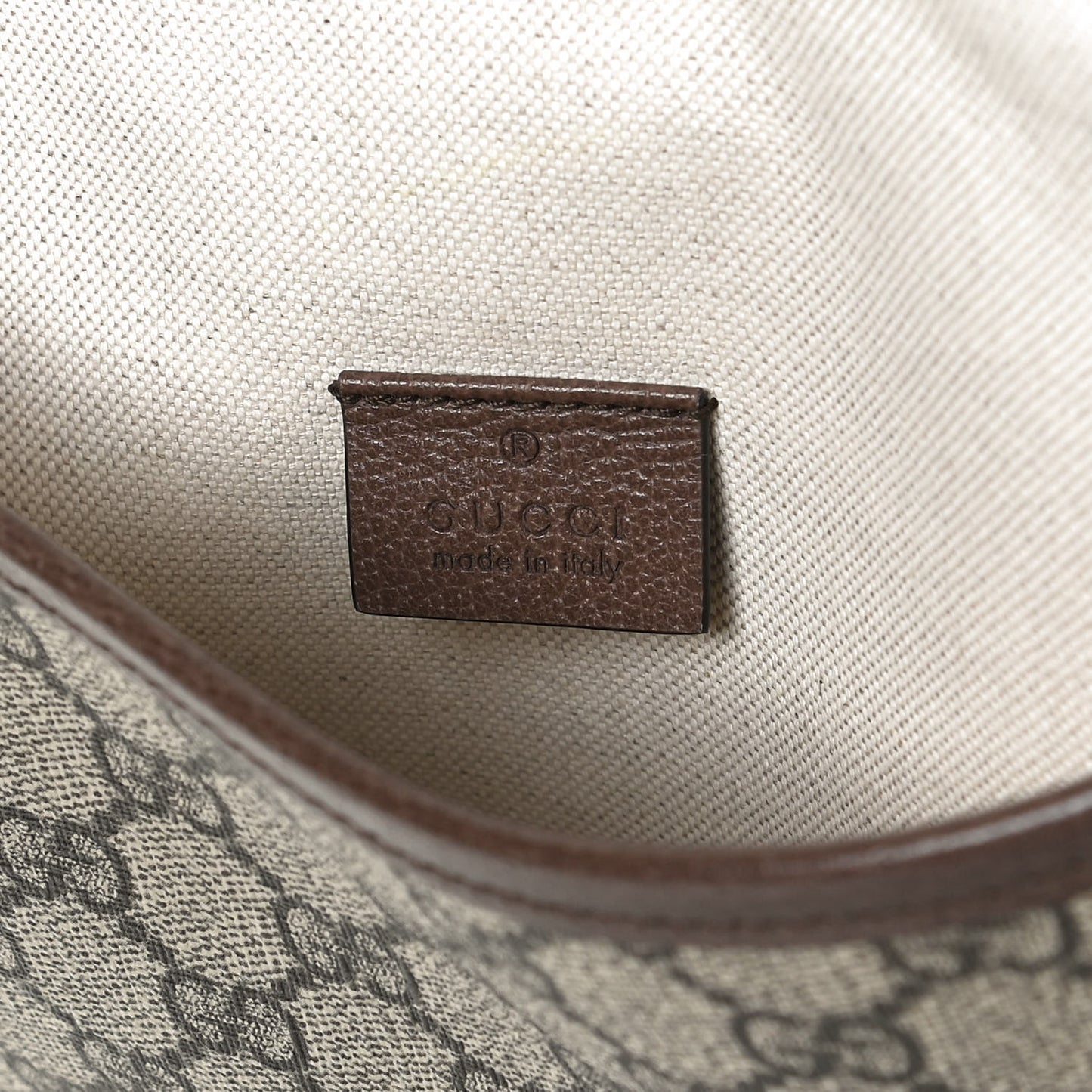 GG Supreme Monogram Web Medium Neo Vintage Flap Messenger Bag Beige New Acero