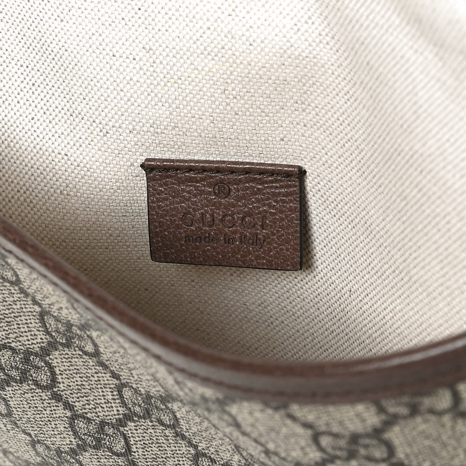 Gucci GG Supreme Monogram Web Medium Neo Vintage Flap Messenger Bag Beige New Acero 6 of 13