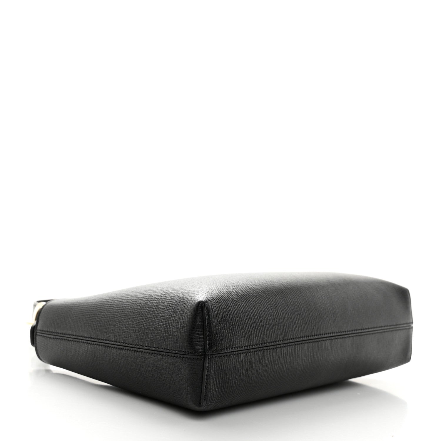 Salvatore Ferragamo Calfskin Trifolio Shoulder Bag Black 4 of 10