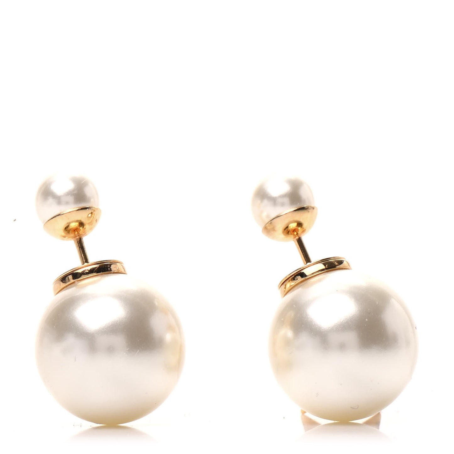 Pearl Mise En Dior Logo Tribal Earrings