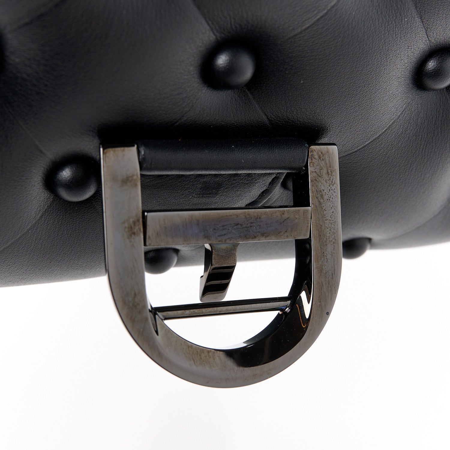 Delvaux Grained Rodeo Calfskin Quilted Mini Brillant Satchel Black 7 of 10