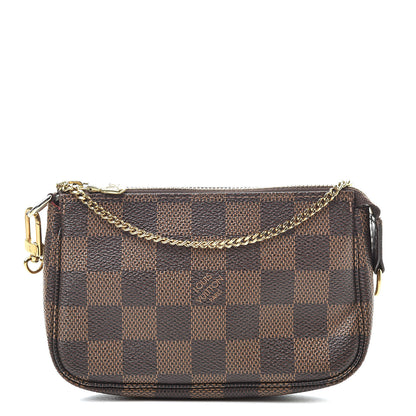Louis Vuitton Damier Ebene Mini Pochette Accessories 1 of 8