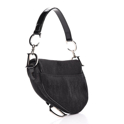 Christian Dior Monogram Saddle Bag Black 3 of 18