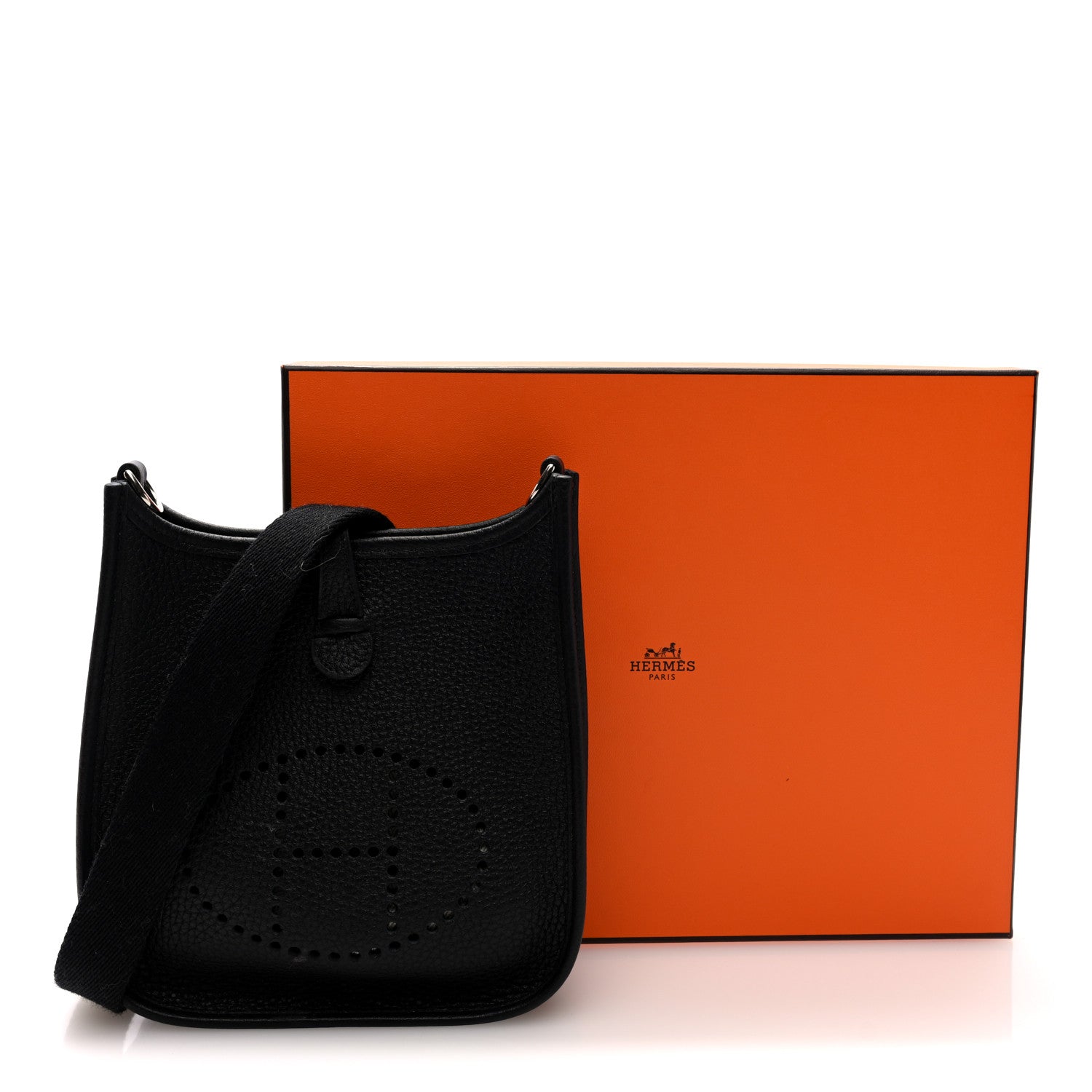 Hermes Taurillon Clemence Evelyne TPM Black 1864669 – FASHIONPHILE