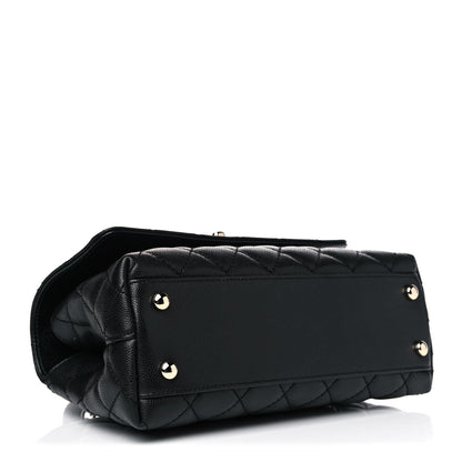 Chanel Caviar Quilted Mini Coco Handle Flap Black 4 of 10