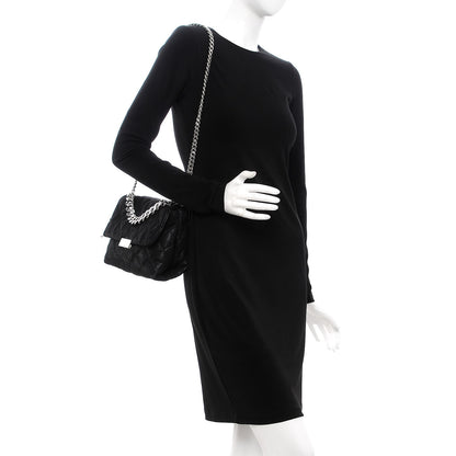 Stella McCartney Shaggy Deer Quilted Small Beckett Chain Shoulder Bag Black 2 of 9