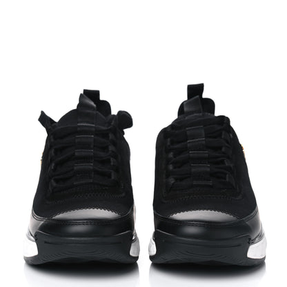 Chanel Velvet Calfskin Mixed Fibers CC Sneakers 36.5 Black 2 of 5