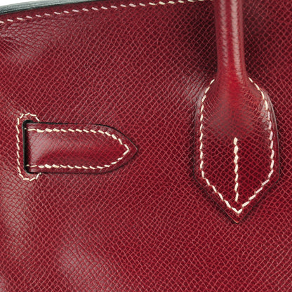 Hermes Veau Lisse Birkin 30 Rouge H 16 of 26