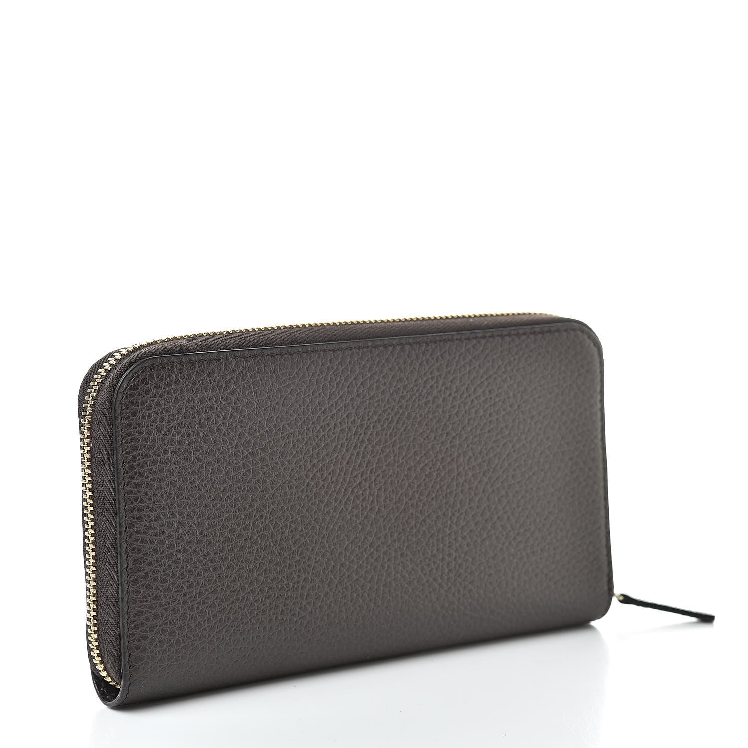 Gucci Dollar Calfskin GG Zip Around Wallet Brown 3 of 8