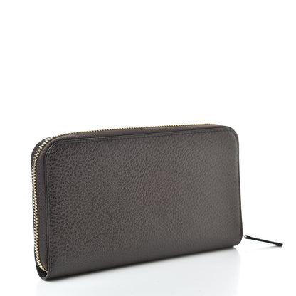 Gucci Dollar Calfskin GG Zip Around Wallet Brown 3 of 8