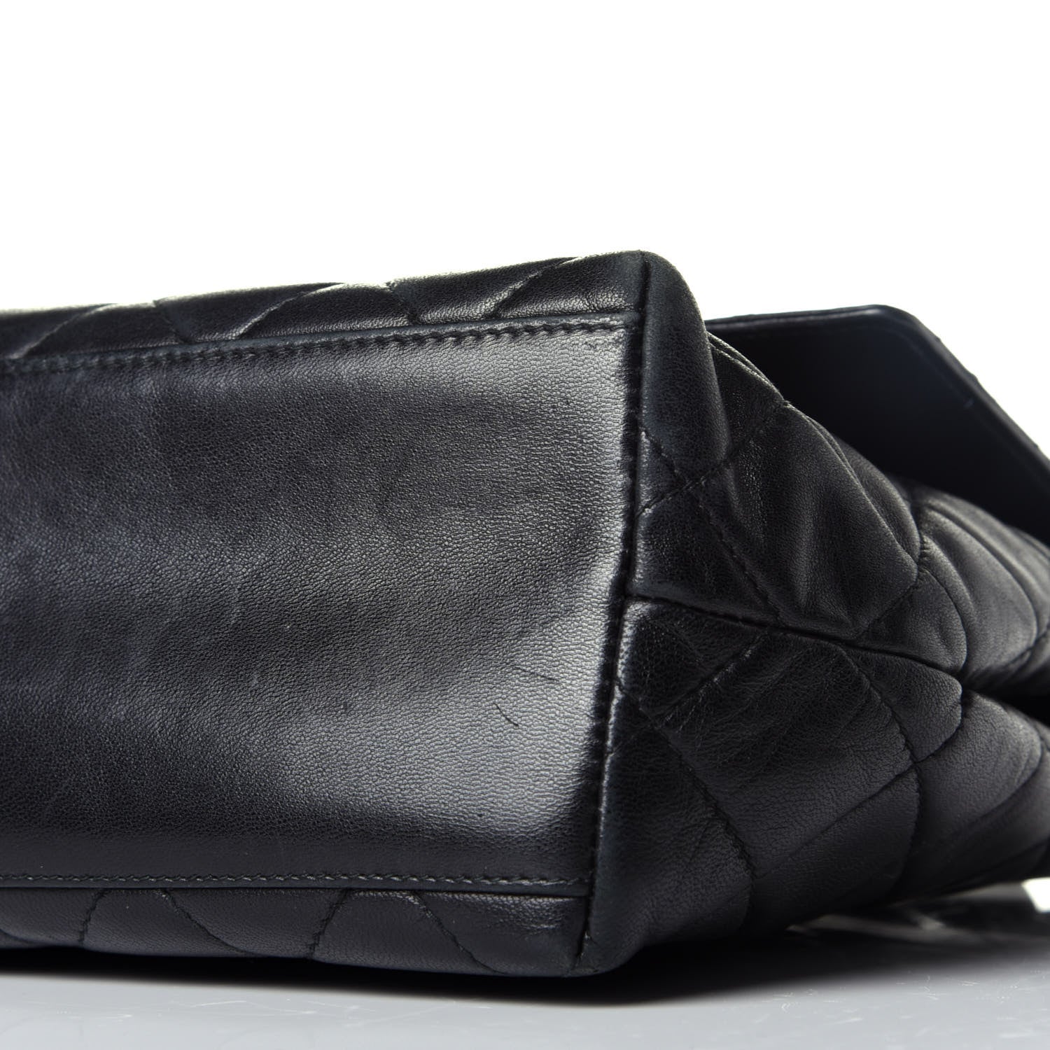 Chanel Lambskin Quilted Medium Braided Single Flap Black 9 of 9