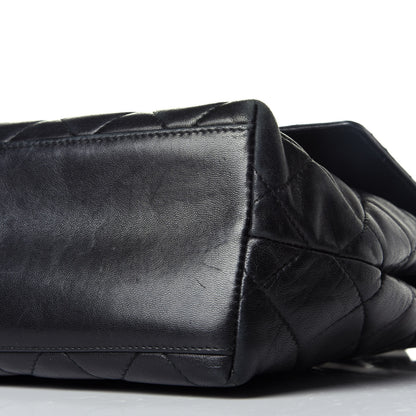Chanel Lambskin Quilted Medium Braided Single Flap Black 9 of 9