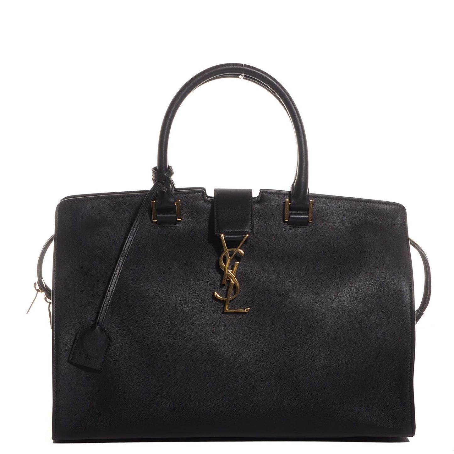 Smooth Calfskin Medium Monogram Cabas Black