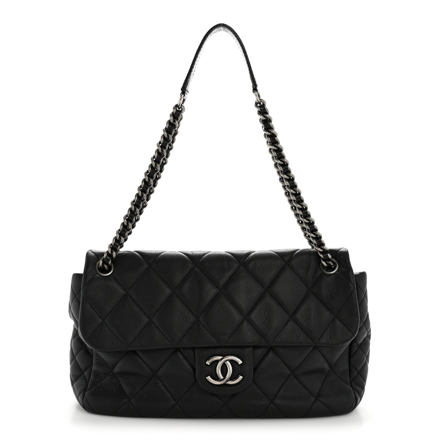 Chanel Caviar Quilted Coco Casual Flap Black 1 of 14