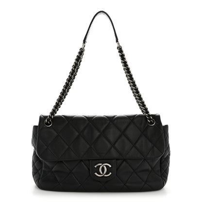 Chanel Caviar Quilted Coco Casual Flap Black 1 of 14