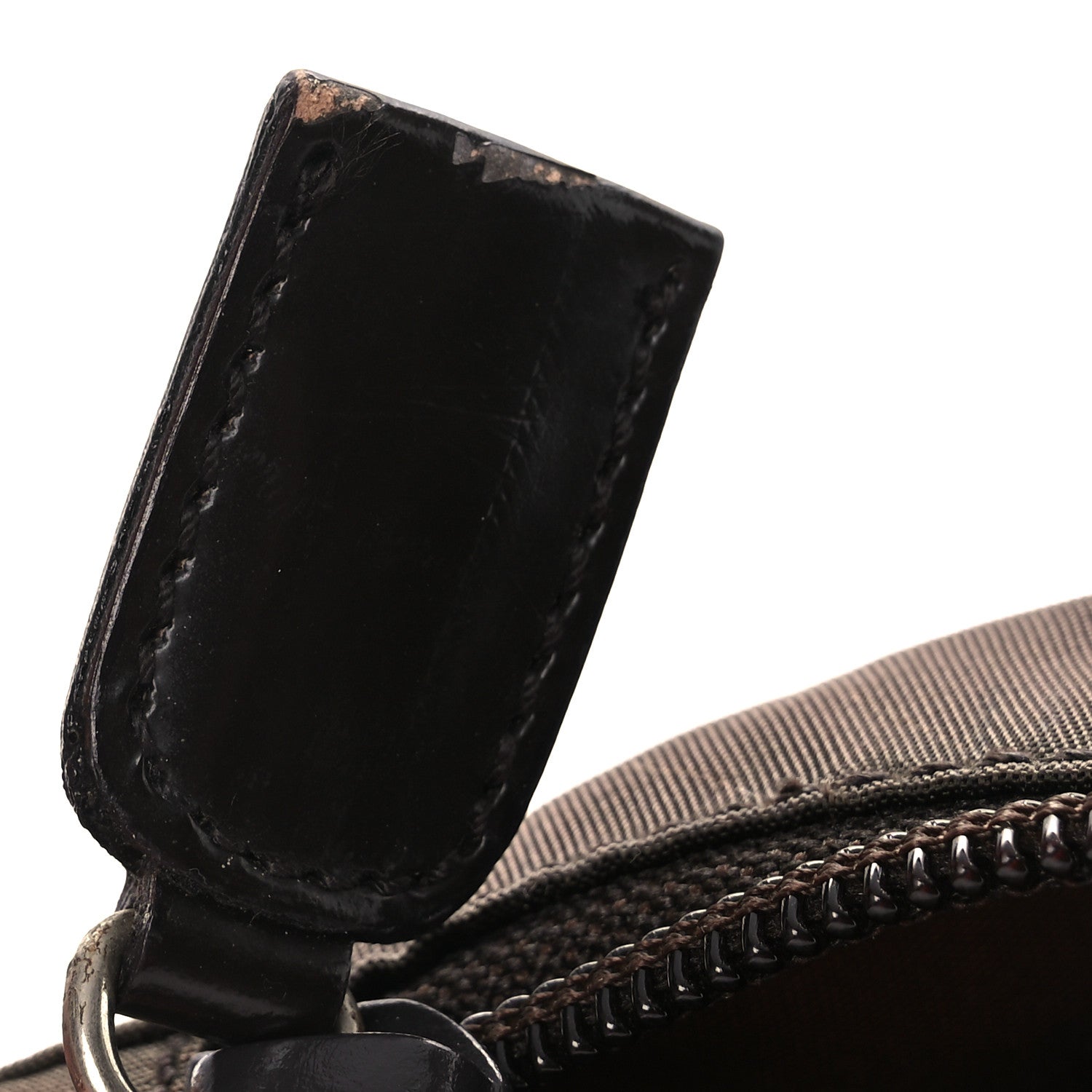 Prada Nylon Vela Cosmetic Pouch Brown 13 of 14