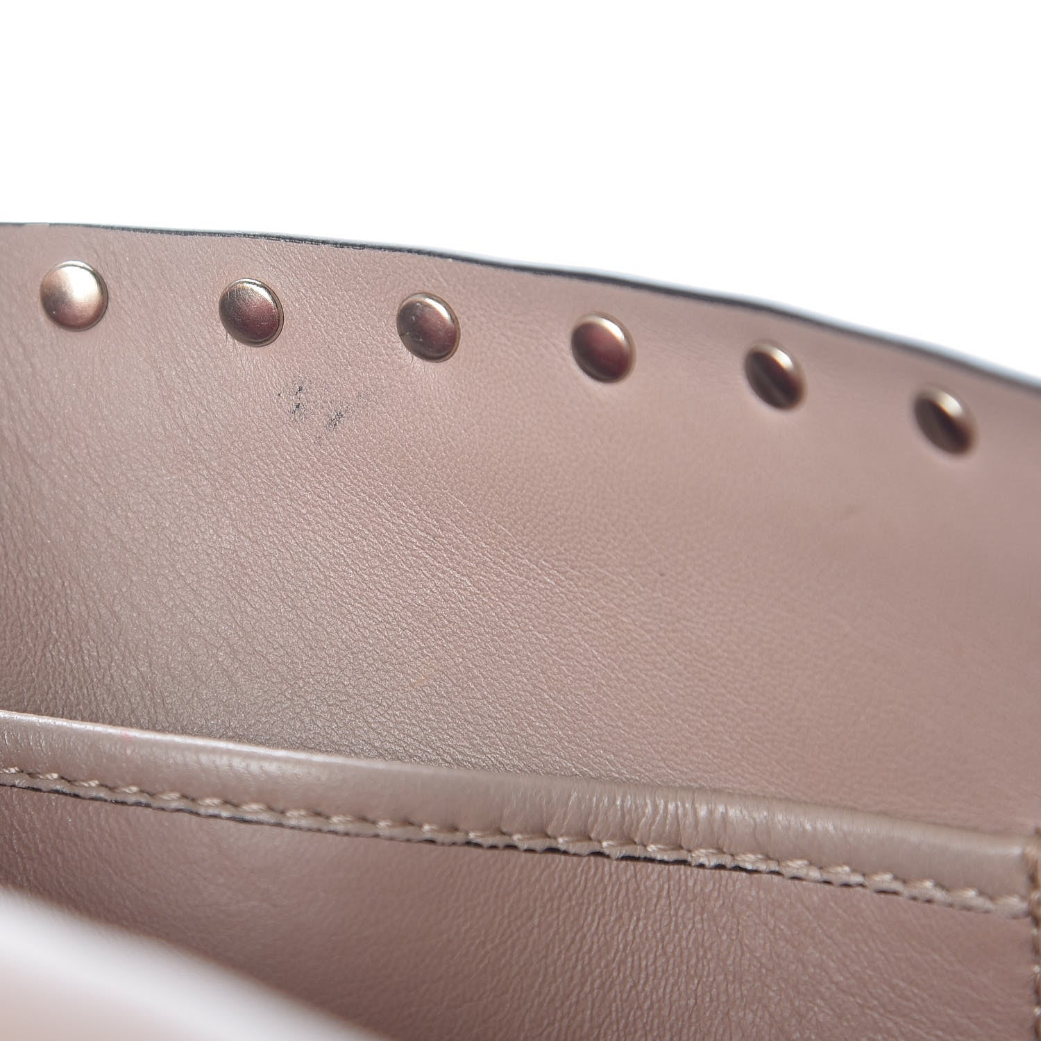 Valentino Garavani Nappa Large Rockstud Spike Shoulder Bag Poudre 10 of 14